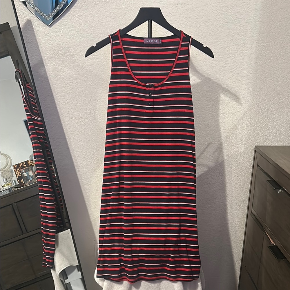 Adore Me Red and Blue mini dress. Size 1x